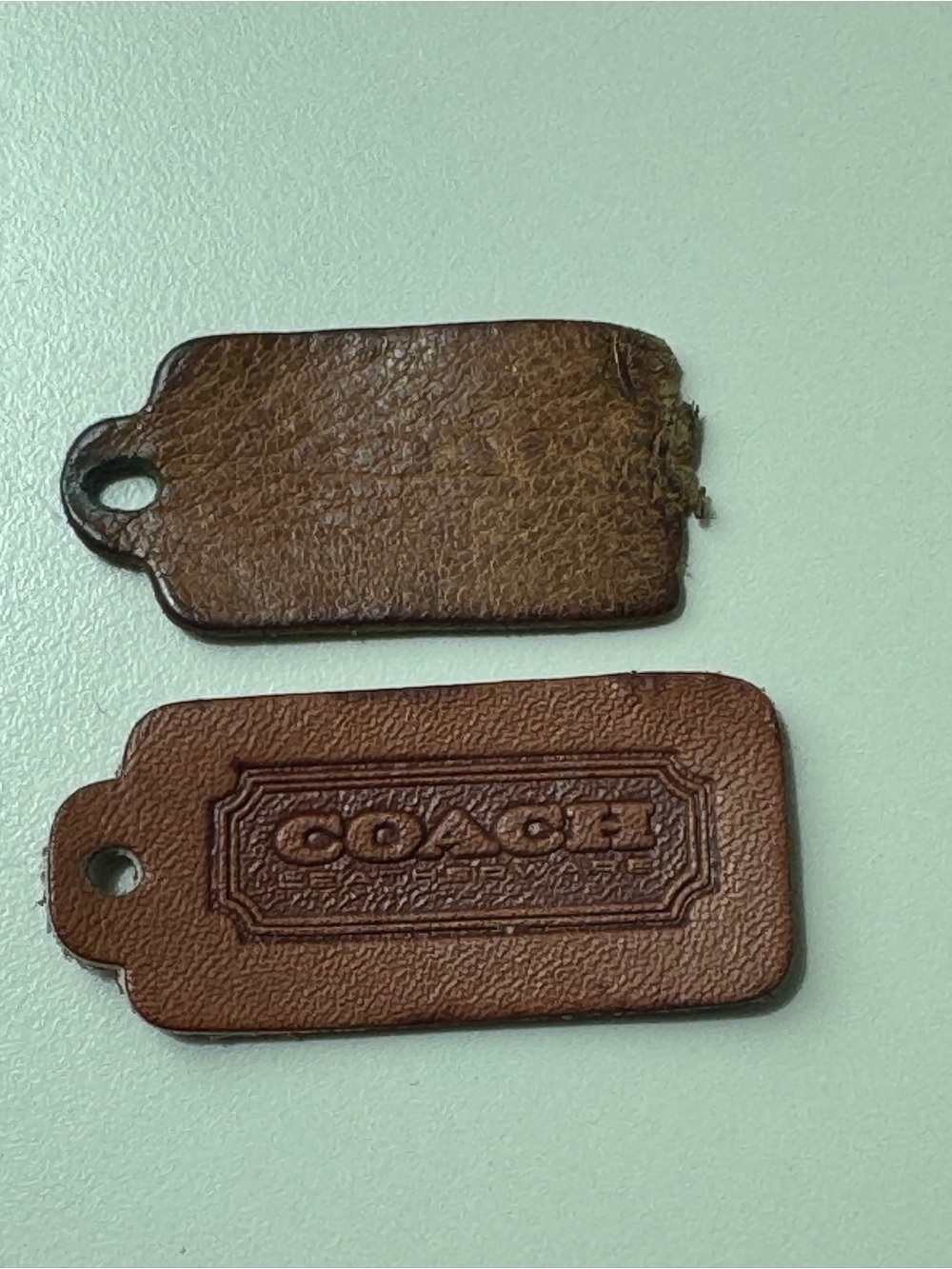 Vintage coach single sided Hangtags